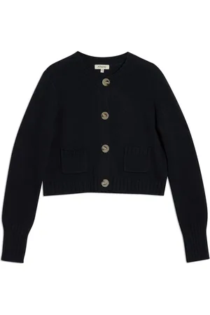 Albaray Cropped 100% Cotton Black Cardigan44