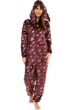 Character Harry Potter Gryffindor Fleece Onesie With Pointed HoodL