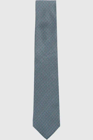 Reiss Caruso Silk Geometric-Print Tieonesize