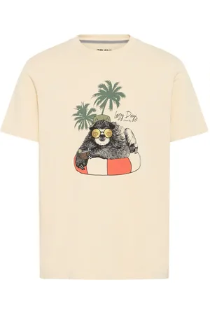 Blend Sloth Printed Short Sleeve 100% Cotton T-Shirtmedium