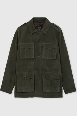 Reiss Stafford Suede Four Pocket Field JakkeX-Large