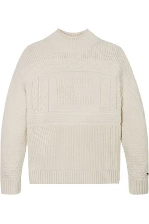 Tommy Hilfiger Flag Cable Turtleneck 100% Cotton Jumper5 år (110cm)