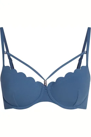 Hunkemöller Kammusling polstret sort bikinitop med Bikini36 D