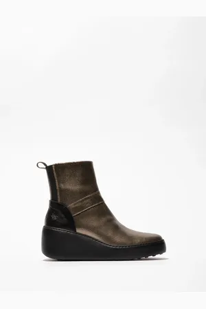 Fly London Gold Doxe Ankle Boots