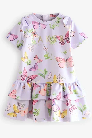Ted Baker Lilac Purple Printed Ponte Dress104110cm