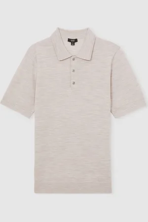 Reiss Manor Merino Wool Kortærmet Polo-skjorterStor