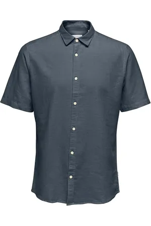 Only & Sons Slim Fit Short Sleeve Linen Blend ShirtXX-Large