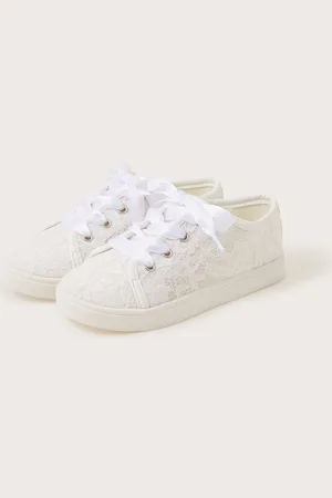 Monsoon Floral Print Lace Trainersuk3eu355