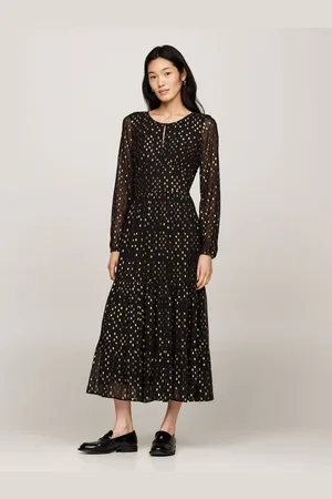 Tommy Hilfiger Fil Coupe Sparkle Maxi Kjole34