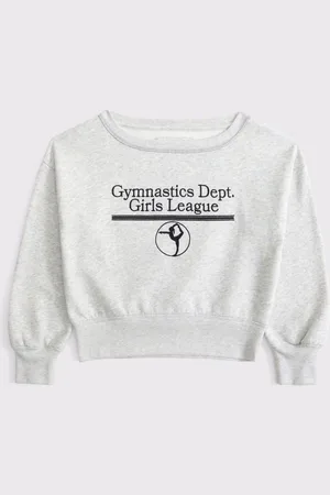 Abercrombie & Fitch Off Shoulder grafisk Sweatshirt17år