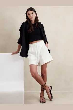 Banana Republic Hamp-Bomuld Paperbag ShortsXL