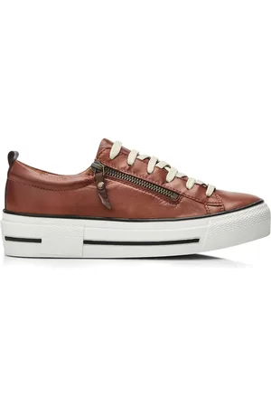 Moda In Pelle Filician Zip & Lace Chunky Slab Sole Trainers