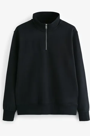 Next Jersey Cotton Rich Quarter Zip SweatshirtL