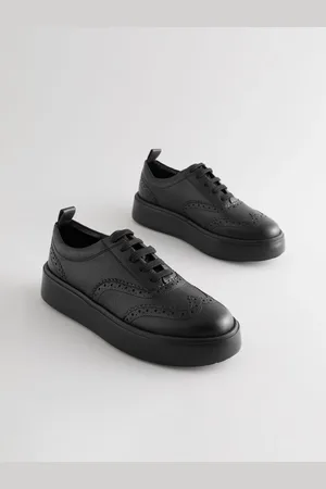 Next Forever Comfort Chunky Broguesko sneakers i læder
