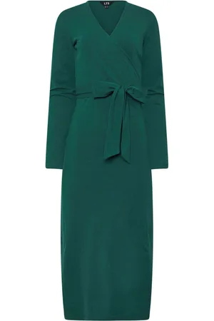 Long Tall Sally Wrap Midi Kjole44 Høj