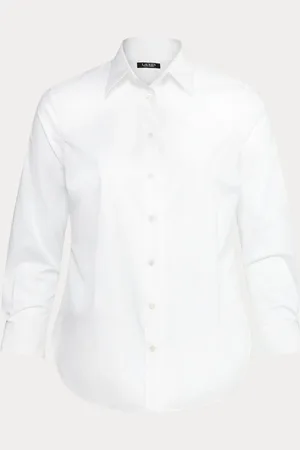 Ralph Lauren Curve Jamelko Non Iron Stretch Cotton White Shirt3XL