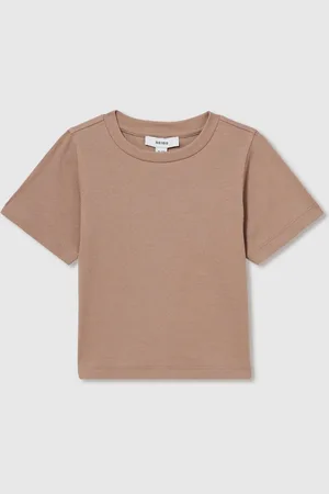 Reiss Victoria Cotton-Jersey Ribbed Short-Sleeve T-Shirt116122cm