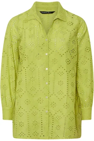 Evans Green Broidery 100% Cotton Blouse44