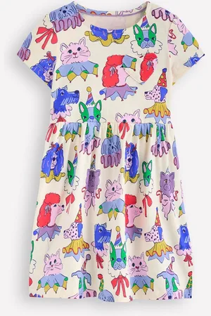 Boden 100% Cotton Heart Pocket Fun Jersey Dress98104cm