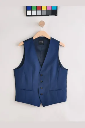 HUGO BOSS Slim-Fit Tailored Waistcoat56 Almindelig (UK 46 R)