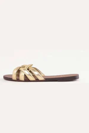 Love & Roses Woven Leather Comfort Sandals