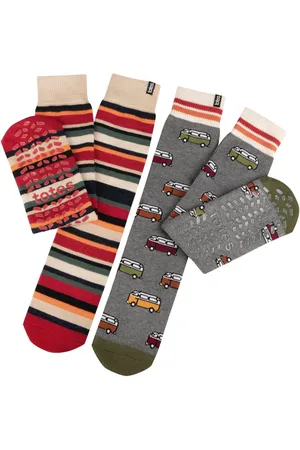 Totes Mens Original Winter Slipper Socks 2 PackEn
