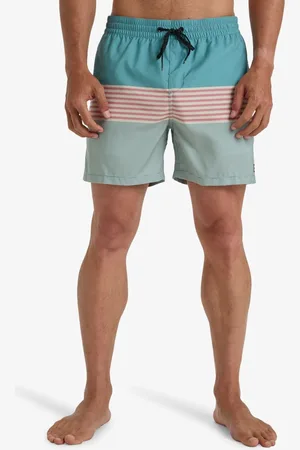Billabong Blue All Day Stripe Logo Swim Shortsxlarge