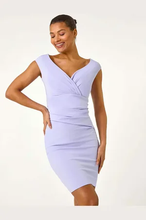 Roman Bardot Wrap Front Dress42