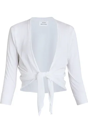 Gina Bacconi Maya Multi Wear White Cardigansmall