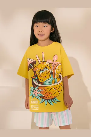 Next 100% Cotton Spongebob Oversized Graphic T-Shirt (3-16yrs)122128cm