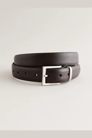 Next Textured Metal Keeper Leather BeltXL