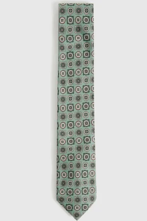 Reiss Primo Silk Foulard Medallion Print Tieonesize