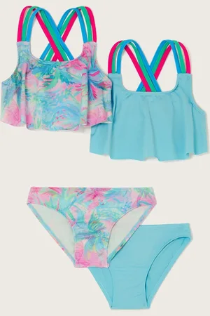 Monsoon Splash Print Bikini Sets 2 Pack7 - 8 år (122 - 128cm)