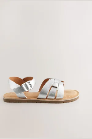 Next Lædervævede sandaler