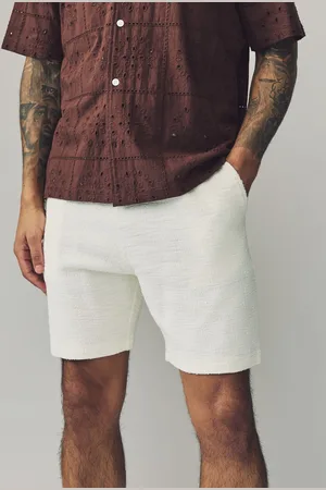 Next Jerseyshorts med rig tekstur i bomuldStor