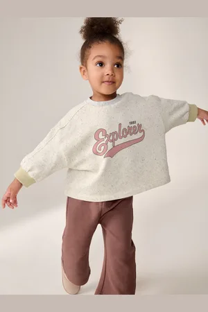 Next Long Sleeve Top And Wide Leg 100% Cotton Trousers Set (3mths-7yrs)2 - 3 år (92 - 98cm)