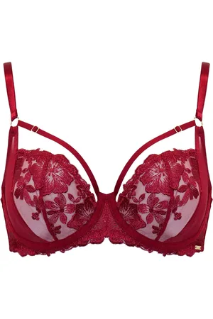 Pour Moi India Bold Floral Embroidery Non Pad Bra80E