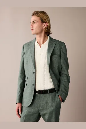 Next Hør Blend Tailored Fit Jakkesæt Jakke50 Regular (UK 40 R)