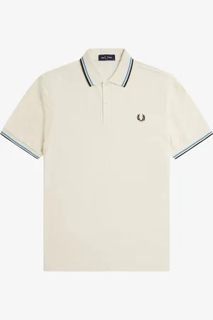 Fred Perry Poloskjorte med dobbelt stribe på krave2X-Large