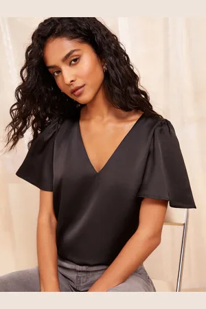 Friends Like These Short Sleeve Angel V-Neck Blouse40
