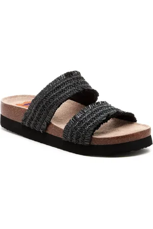 Rocket Dog Aruba Raffia Straps Black Sandalseu41
