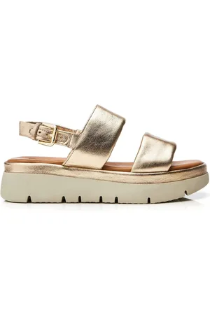 Moda In Pelle Netty Todelt Platform Læder Sandaler