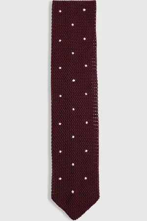 Reiss Punto Spot Silk Knitted Pin-Dot TieEN