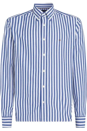 Tommy Hilfiger Normal pasform Flex Poplin Stribet 100% Bomuld Skjorter2X-Large