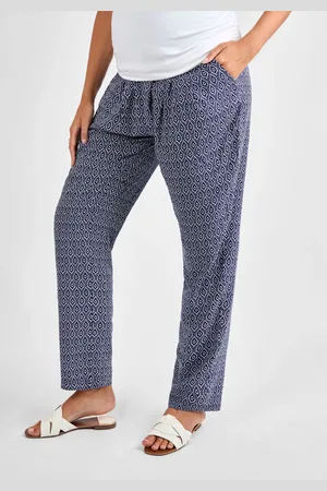 JoJo Maman Bébé Maternity Patterned Printed Trousers44