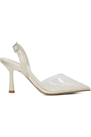 Dune Divinely Sea Pearl Bridal Slingback Heels