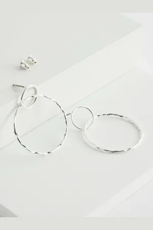 Next Circle Drop Earrings Made with Recycled MetalEn