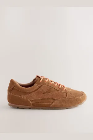 Next Premium Leather Slim Lace-Up Trainers