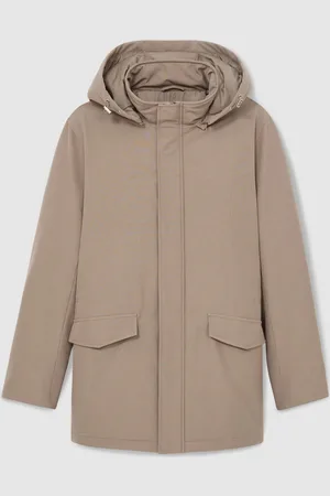 Reiss Lucan Hooded Zip-Through Padded JacketL