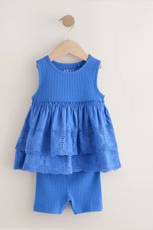 Next Broderie Vest and Cycle Shorts Set (3mths-7yrs)6268cm